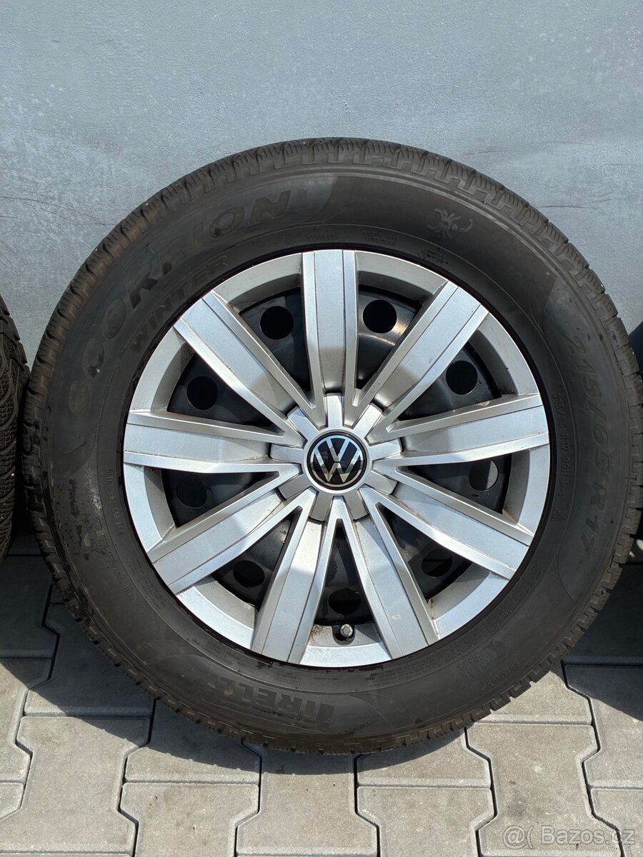 215/65 R17 5x112| Originální sada plechových disků - 4