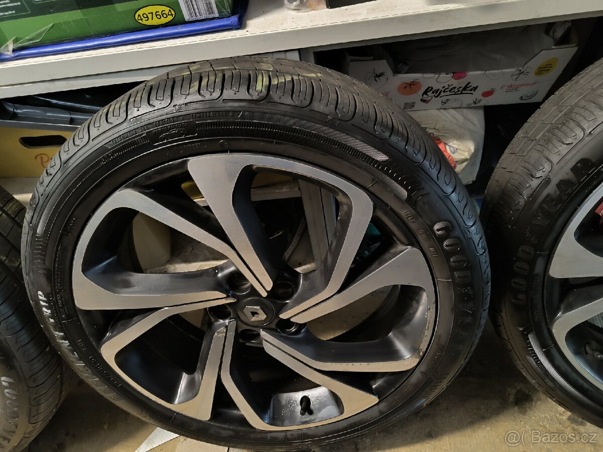 ALU kola Renault Scénic 5x114,3 r20 Originál,pneu 99%+TPMS - 4