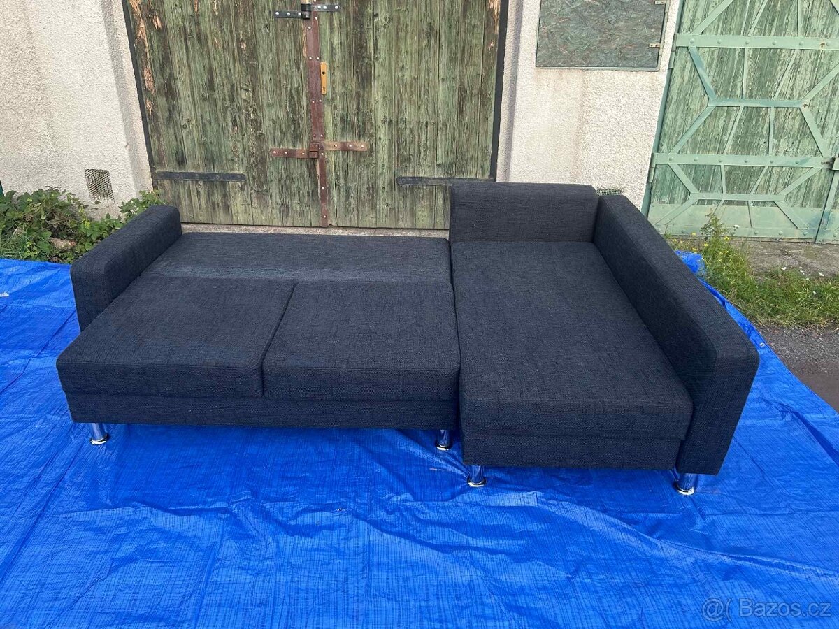 Rozkladaci sedacka s ulozakem lze prehodit roh - 4