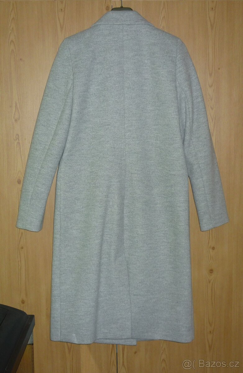 Šedý dámský vlněný kabát Edan - 4