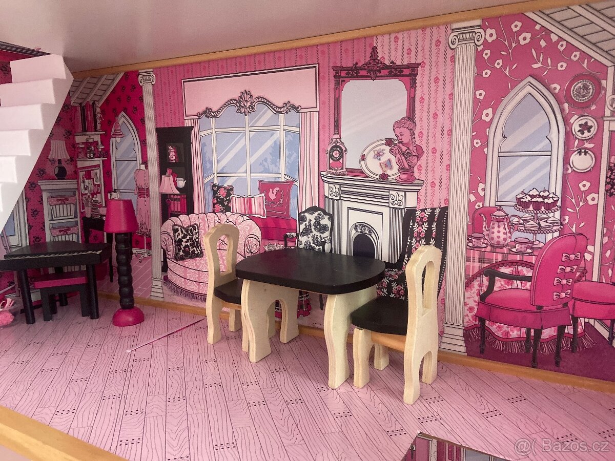 Dřevěný domeček pro panenky Barbie - Amelia - 4