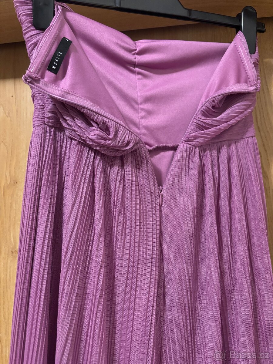 Krásné dlouhé lila šaty Mohito vel. XS/ - 4