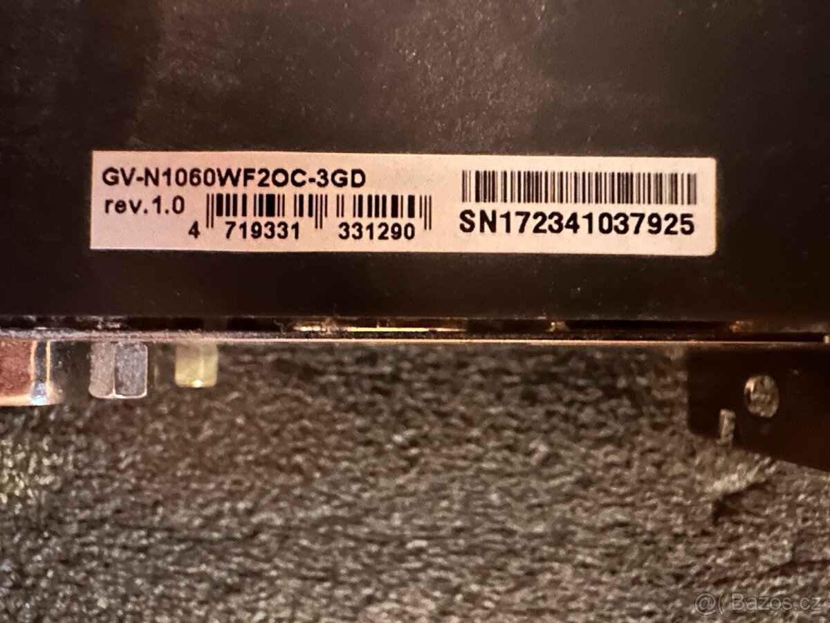 Grafická karta Gigabyte GTX1060 3GB - 4