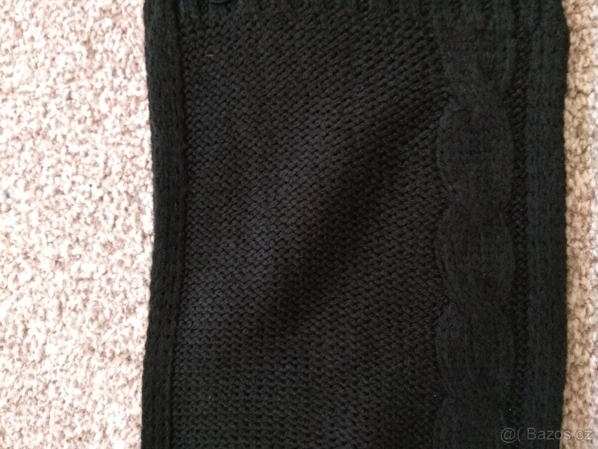 Nová dámská zimní šála ALPINE PRO - černá, akryl - 4