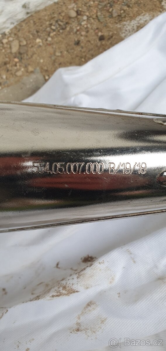 KTM výfuk a karbonový kryt 2t