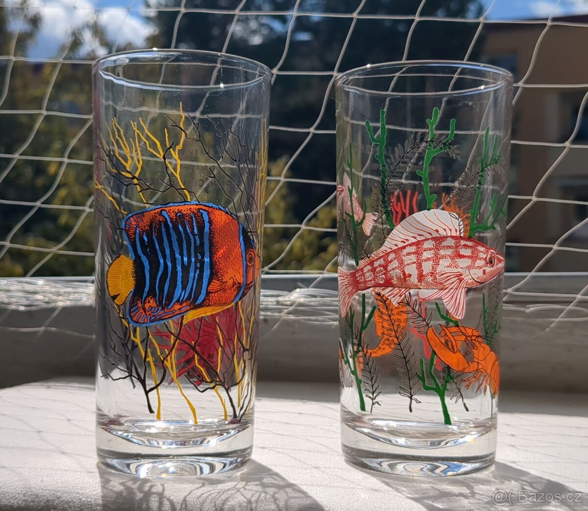 Retro sběratelské sklenice ILES SALOMON, MEXIKO - 4