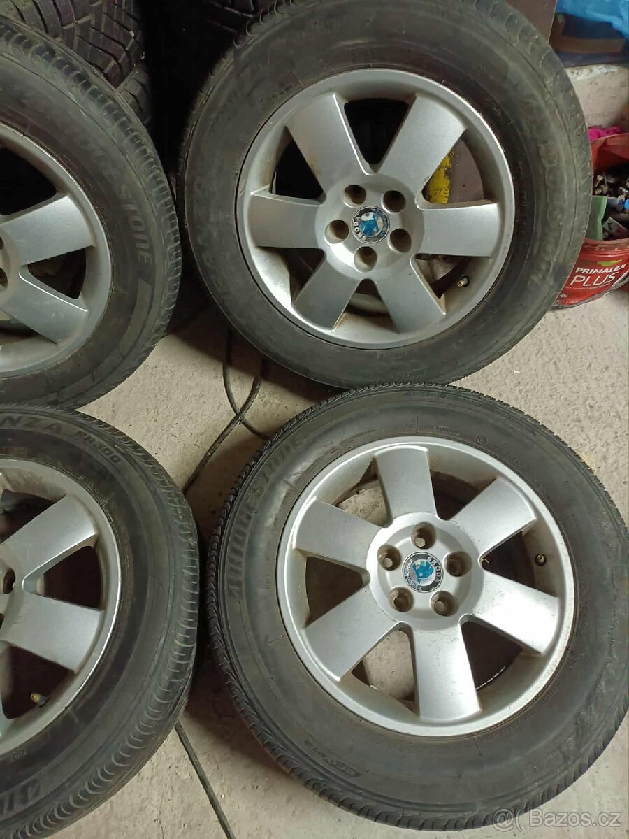 4ks alu disky 5x100 r15 + pneu - 4