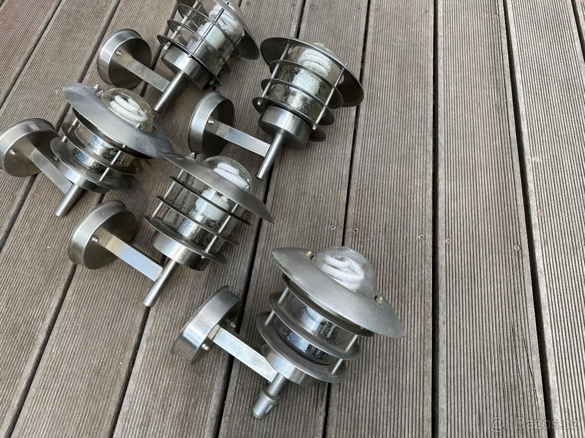 5x venkovní svítidla nerez Starlux - 4