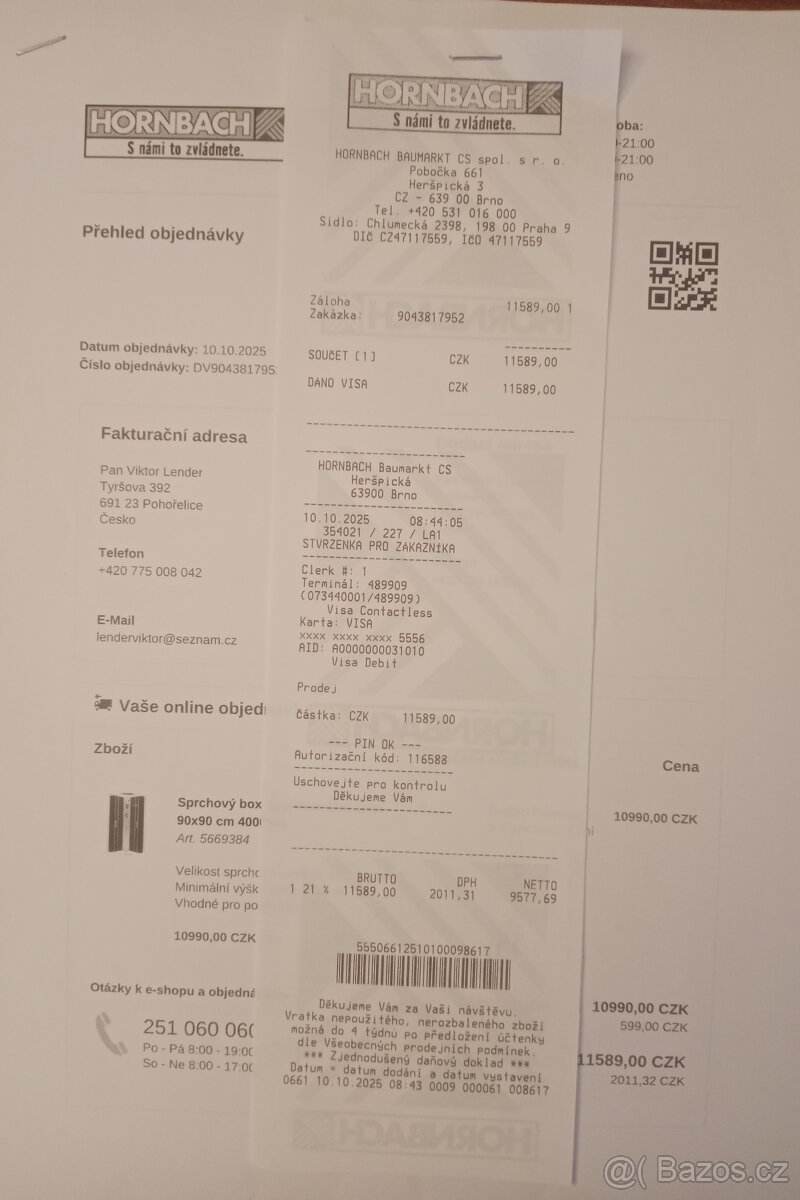 Sprchový box hydromasážní 90x90 - 4