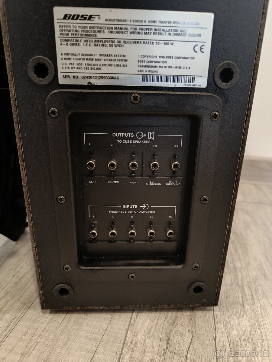 Predám pasívne 5.1 repro Bose Acoustimass 6 series II - 4
