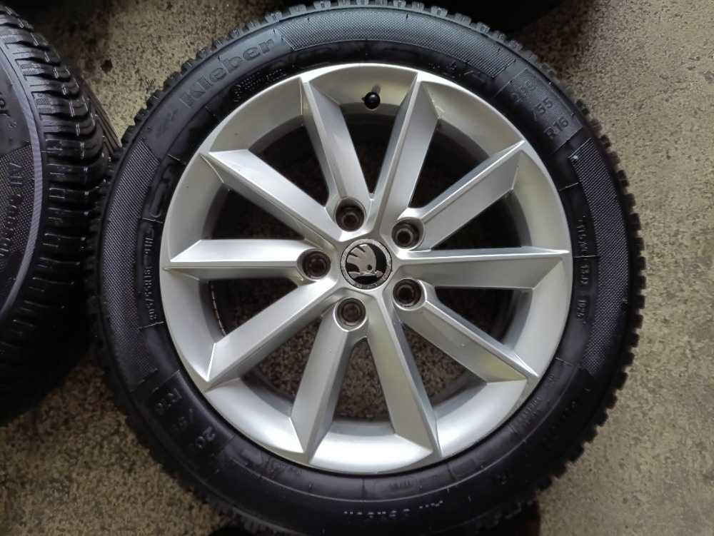 Alu kola škoda octavia III s novými pneu KLeber celorok. - 4