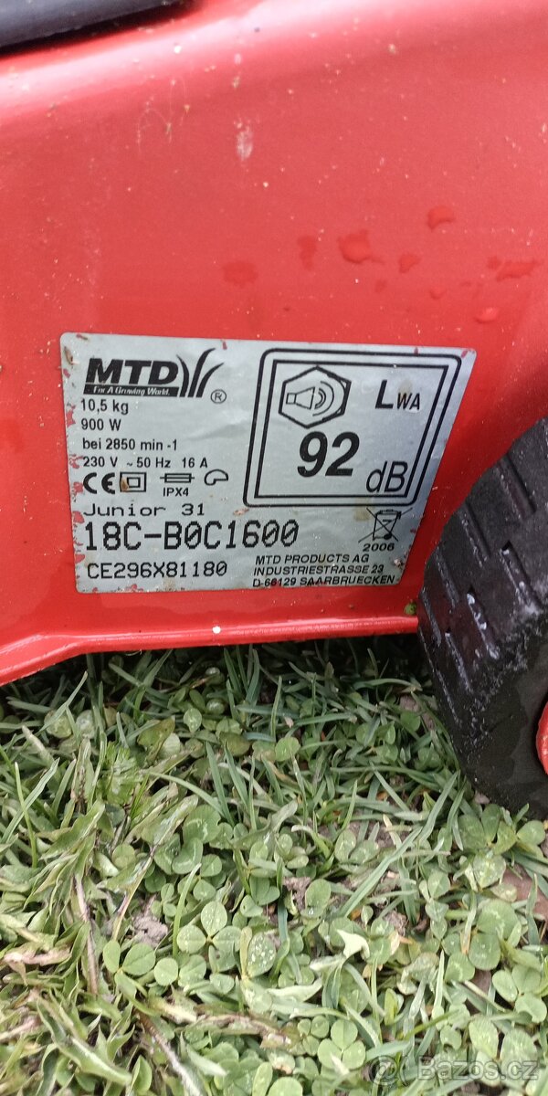 Elektrická sekačka. MTD - 4