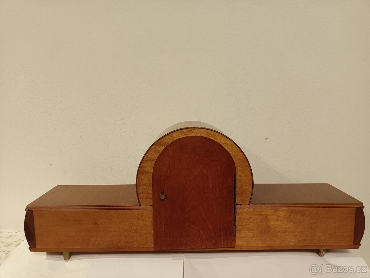 Weimar krbové stolní hodiny starožitný - 4