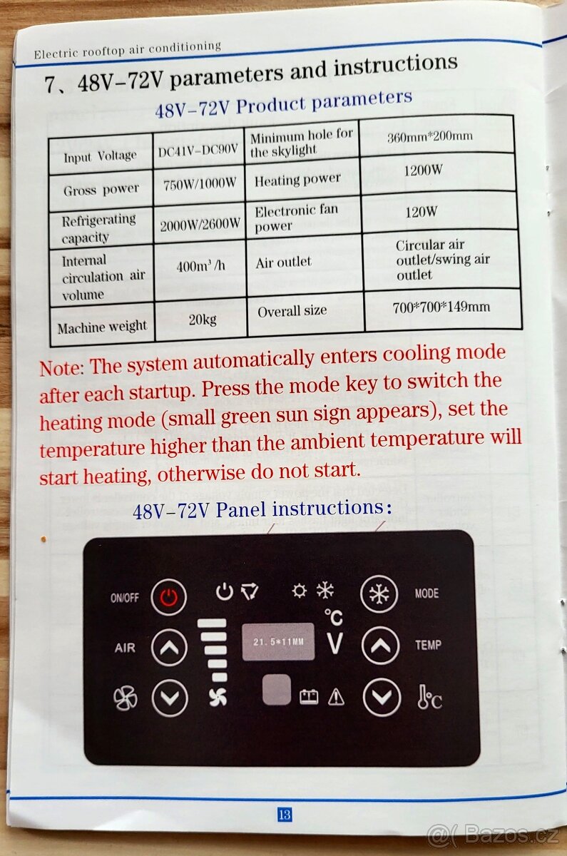 Nová parkovacia Klimatizácia do karavanu - 4