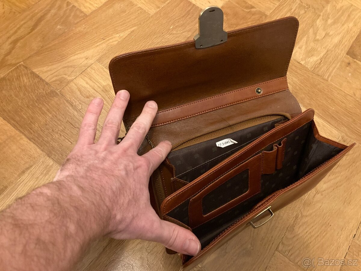 Příruční taška pánská (hnědá) - 4