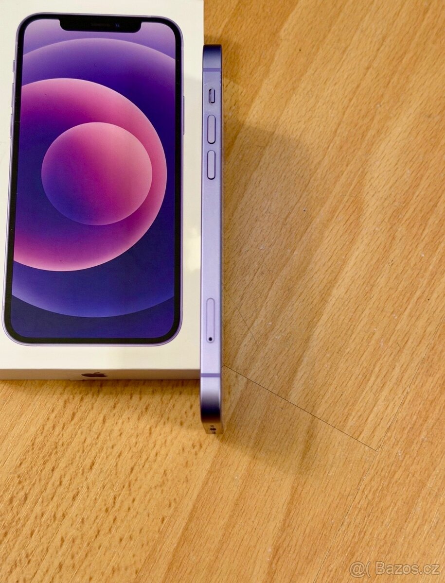 iPhone 12 Purple BATERIE 100% TOP - 4