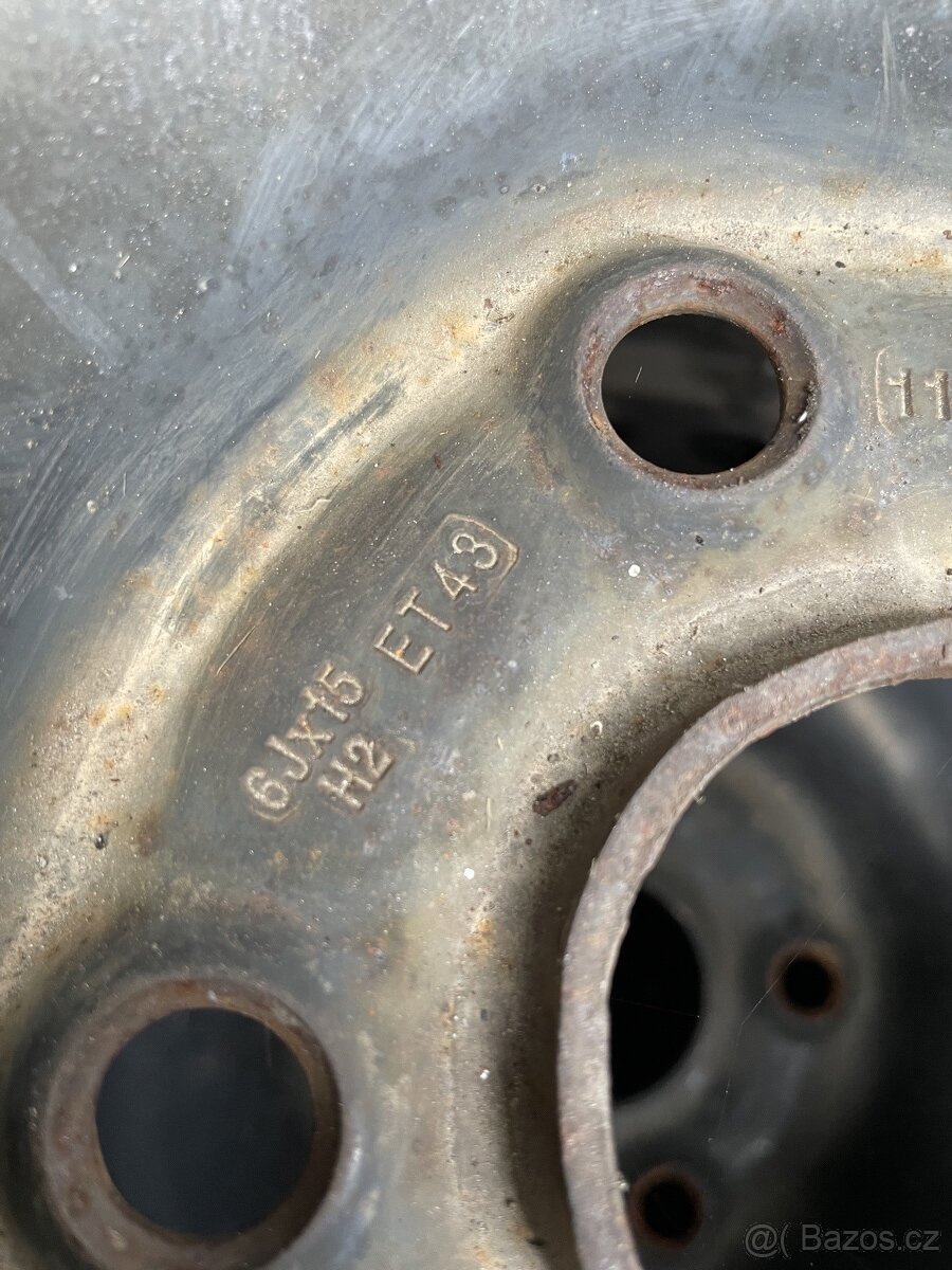 Plech disky 5x112 včetně letních pneu 195/65R15 - 4