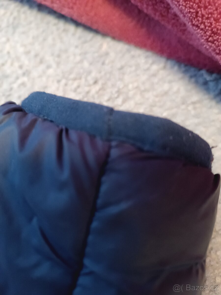 Dámská tenčí šedomodrá bunda s kapucí - 4