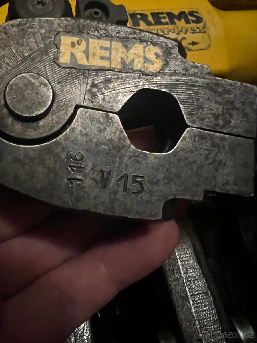 Rems Powerpress ACC s čelistmi V na měď nerezovou ocel - 4