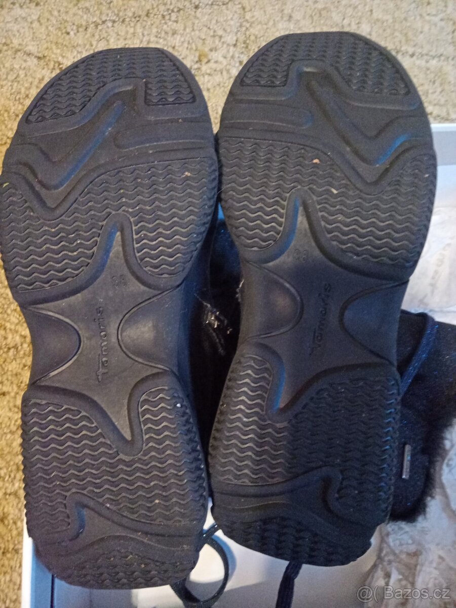 Prodám dámské/dívčí zimní boty Tamaris 38 - 4