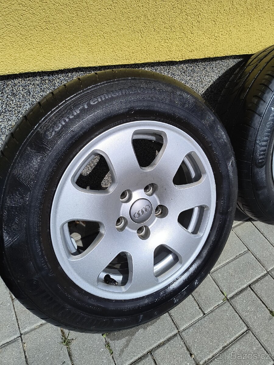 Alu sada 15 originál Audi pneu Continental - 4