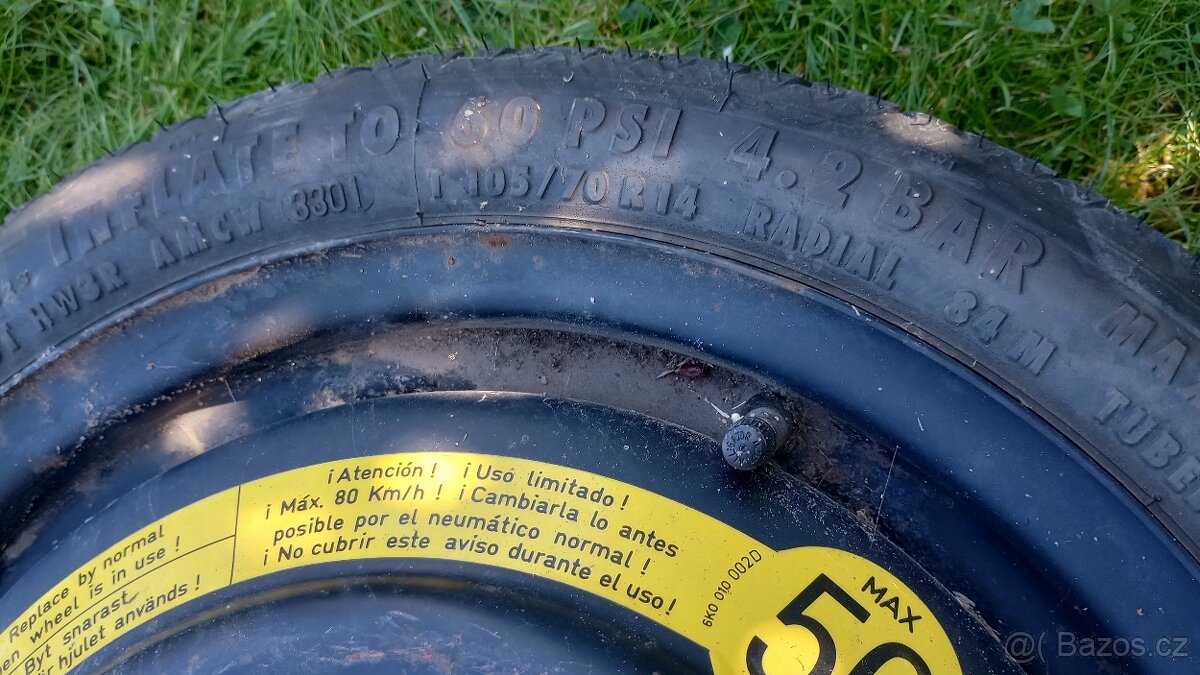 Rezerva originál Seat 4x100 3,5Jx14 ET38 - 4