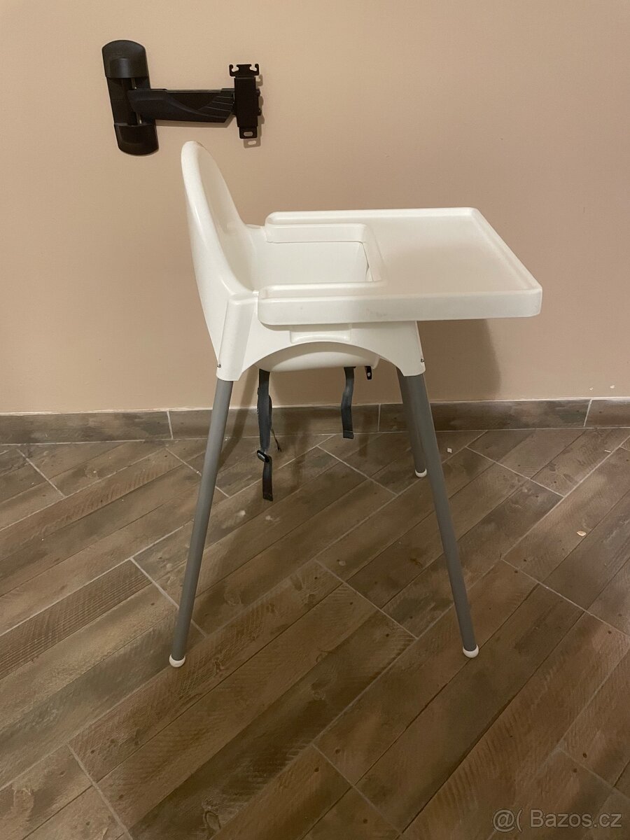 Ikea Antilop vysoká židle s podnosem + Langur sedák - 4