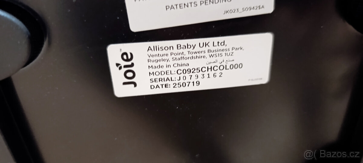 Autosedačka Joye Stages - 4