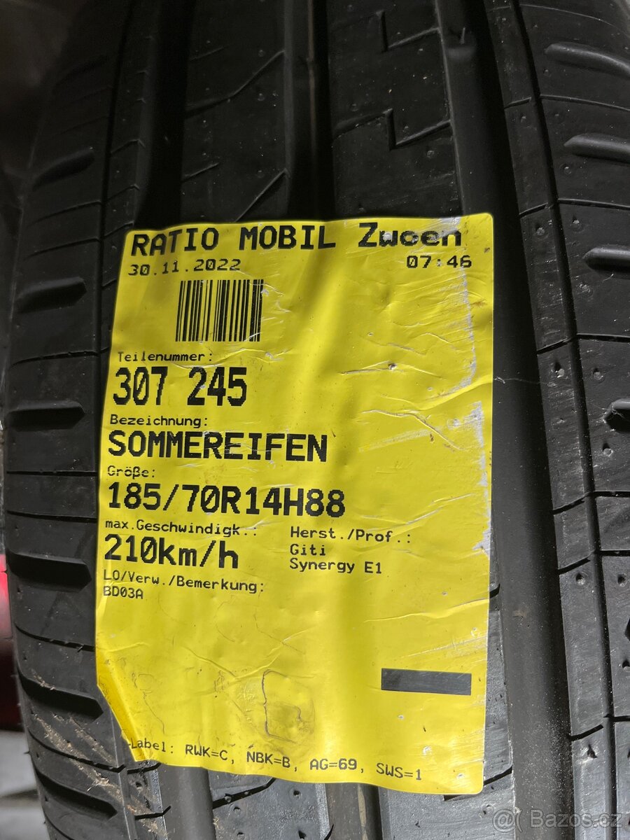 Letní pneu 185/70/14 - 4