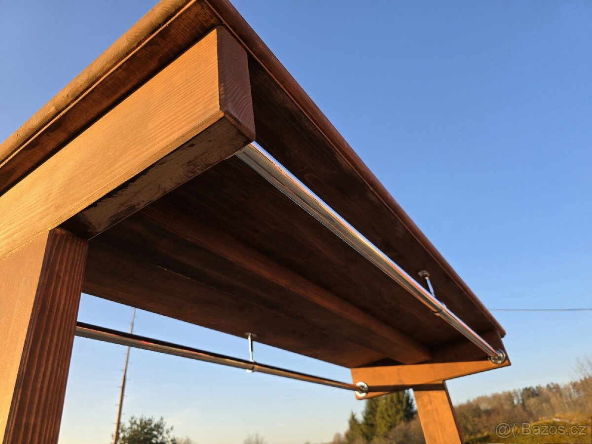 Dřevěný držák na šaty (šatní skříň) - 4