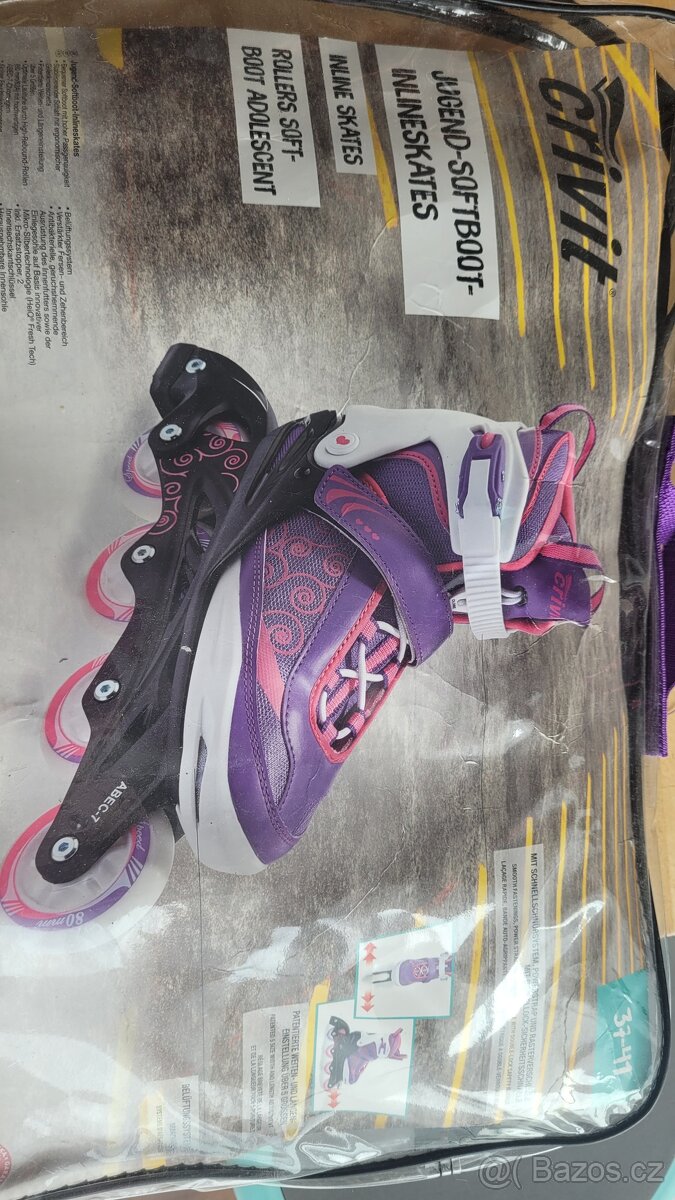 Dětské in-line brusle crivit, vel. 37–41 - 4