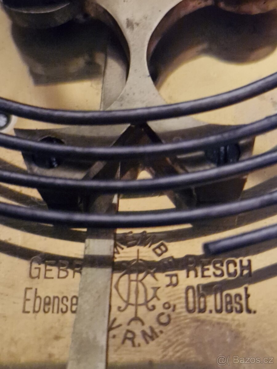 Starožitné hodiny Gebrüder Resch – plně funkční, originál ⭐️ - 4