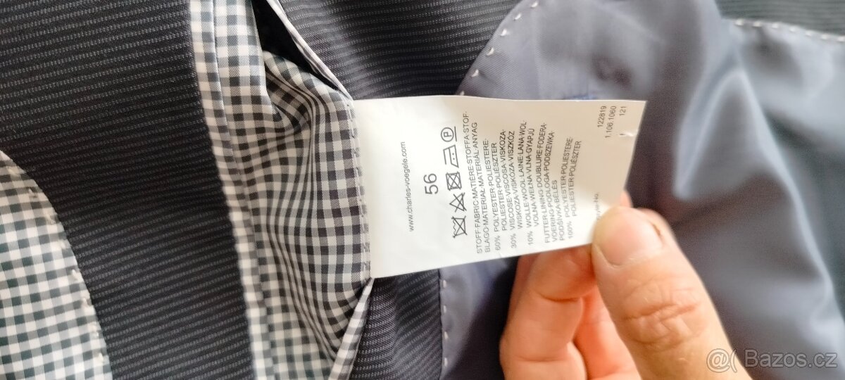 Pánský oblek 3dilny s vestičkou - 4