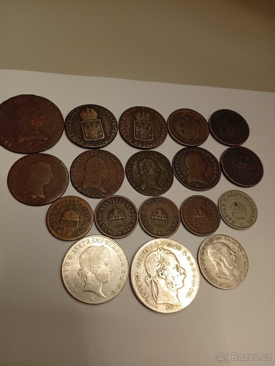 KONVOLUT MINCÍ RAKOUSKO UHERSKO. I STŘÍBRNÉ MINCE - 4
