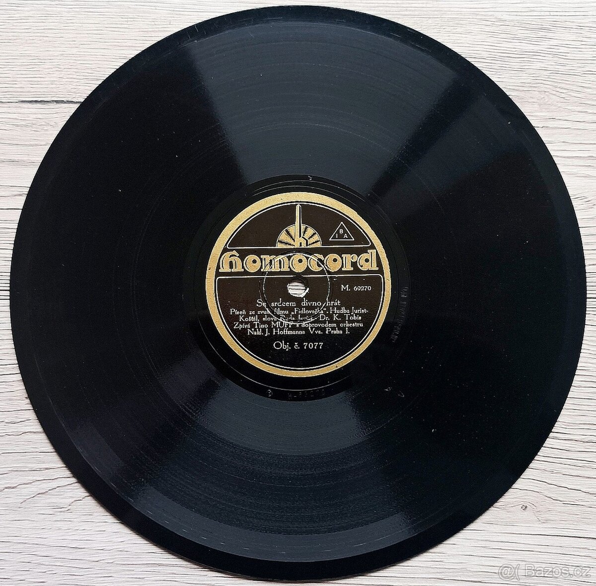 Sada 2 - 5 českých šelakových gramodesek 1930 - 1932 - 4