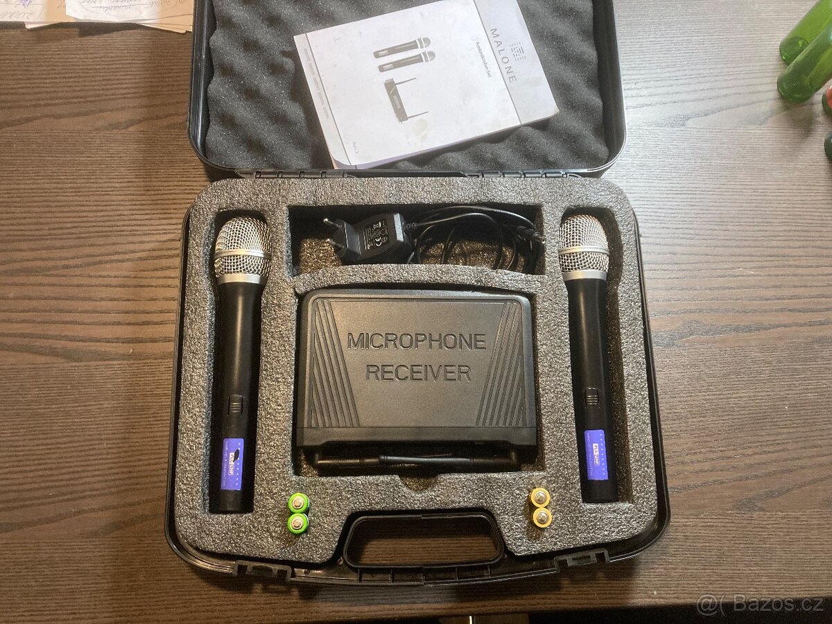 Bezdrôtový dvojmikrofón - sada Malone B4R-UHF-450-Duo1 - 4