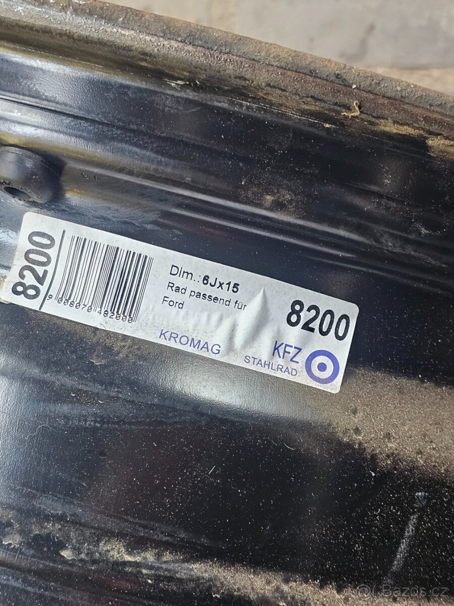 Ocelové disky na Ford + poklice - 4