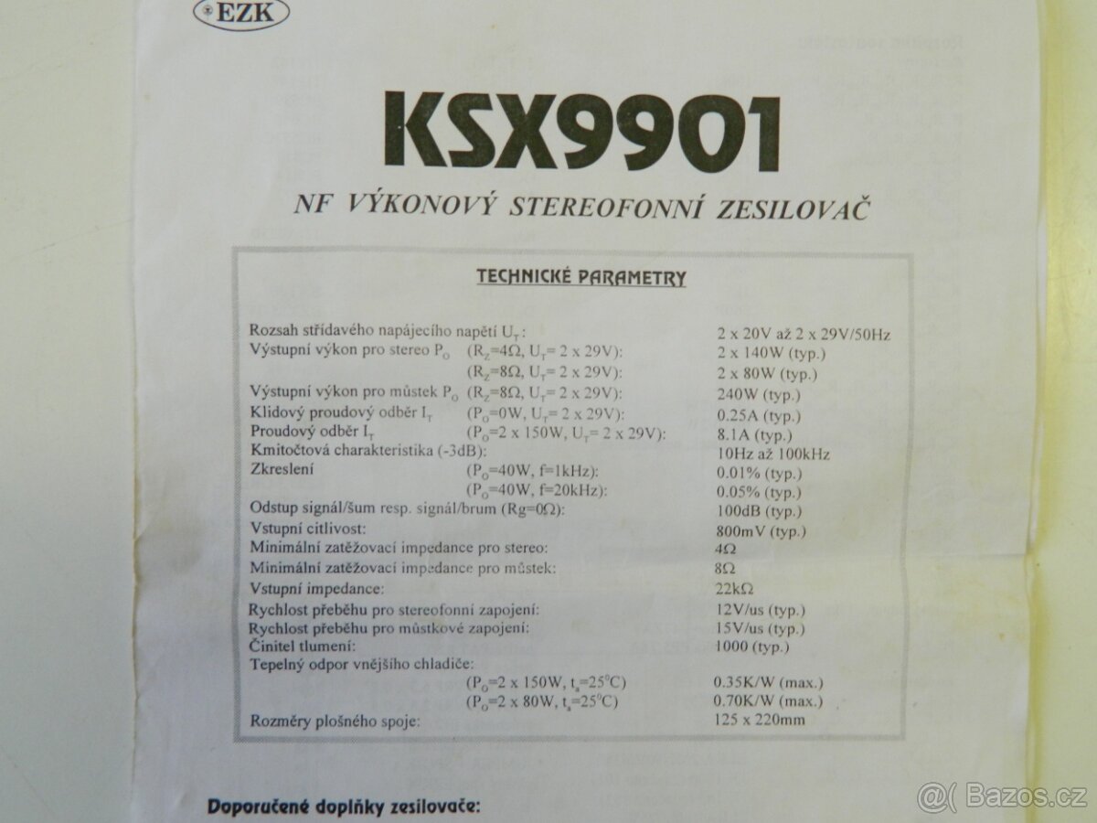 Rozestavěný, stereo zesilovač - 4