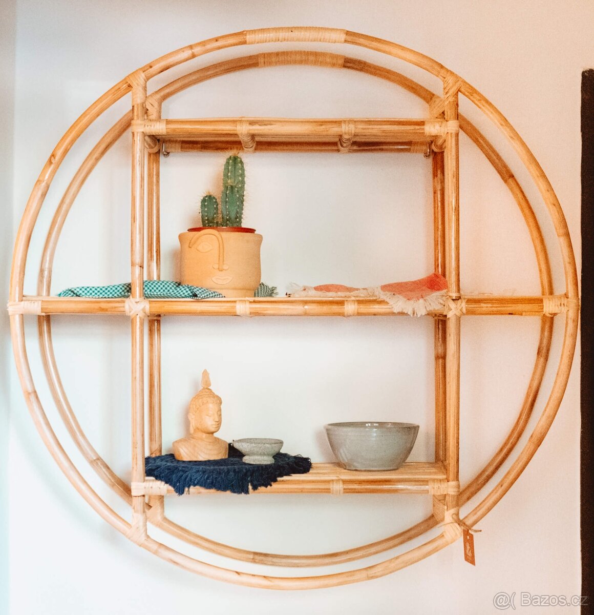 Ratanový nábytek, závěsné ratanové křeslo, ratanové police - 4