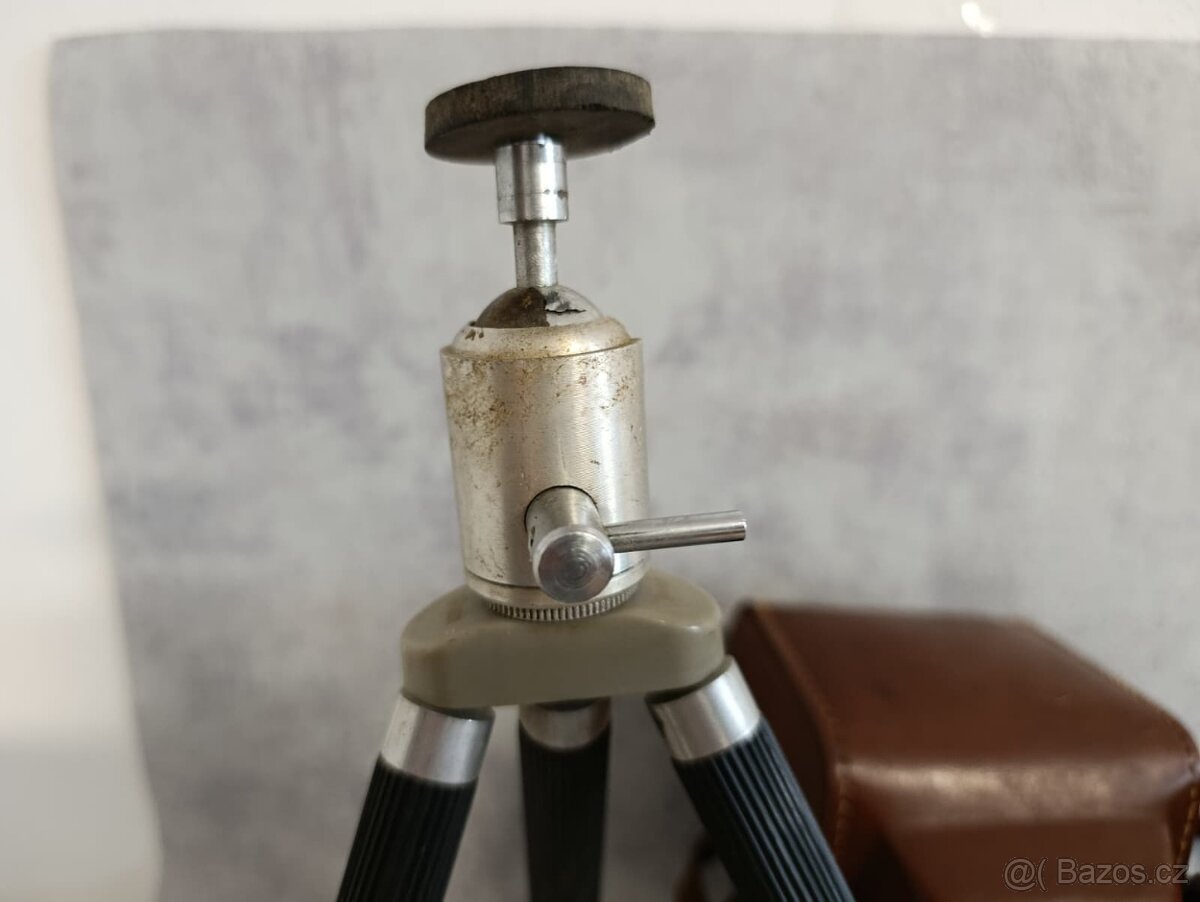 Starý fotoaprát Flexaret automat + kož.obal + stativ - 4