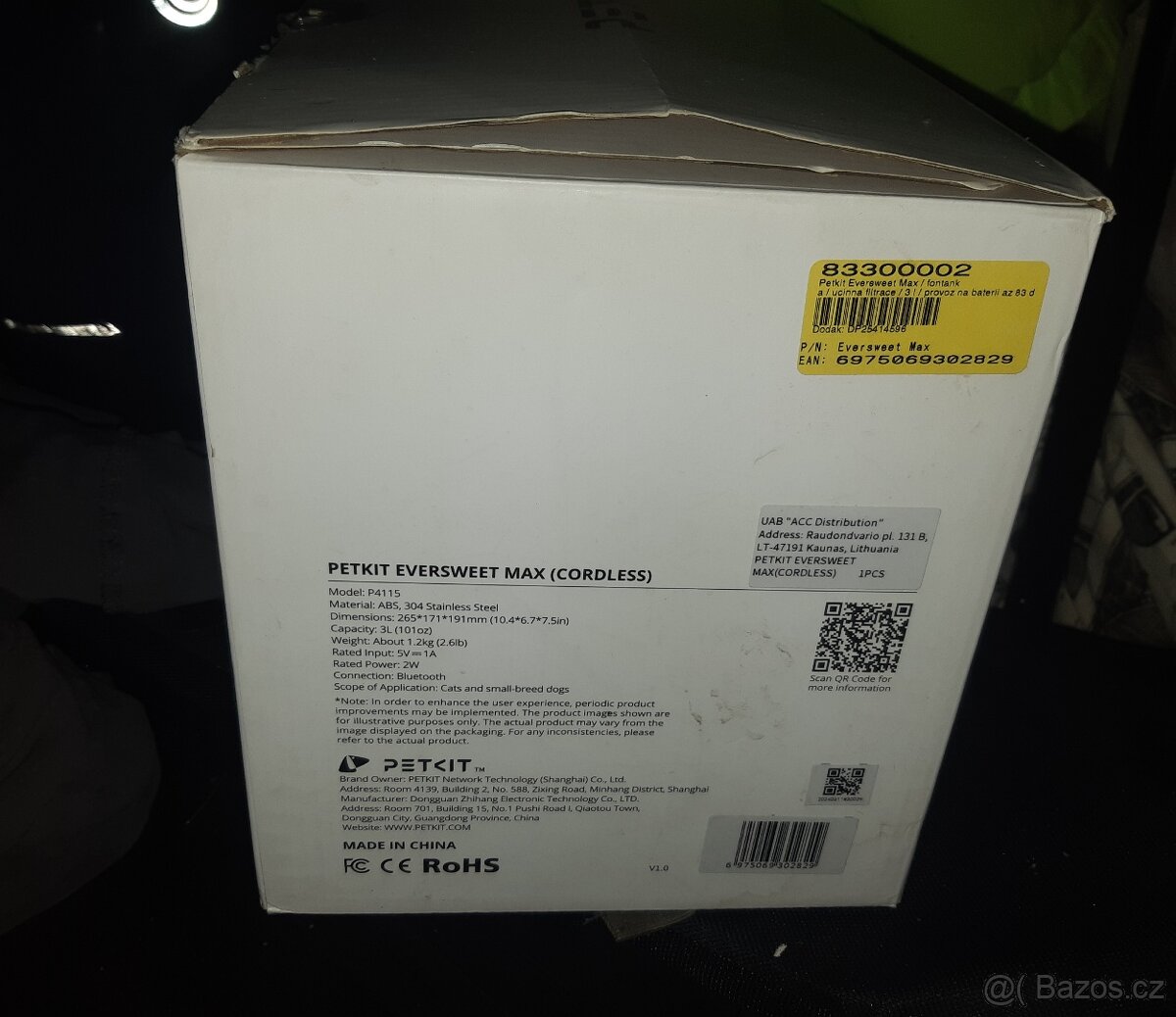 Inteligentní fontána (pítko) pro domácí mazlíčky Eversweet M - 4