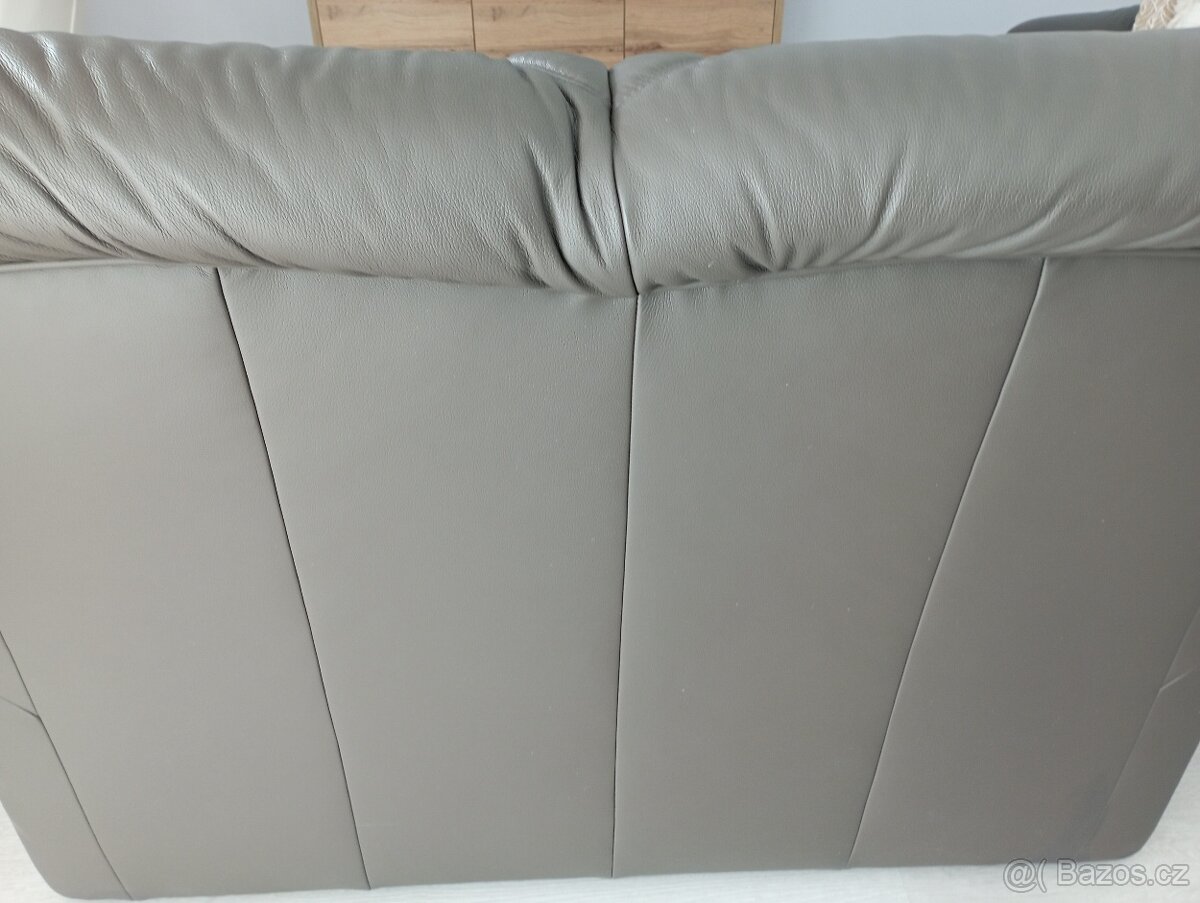 Kožená sedací souprava set 2 ks. - 4