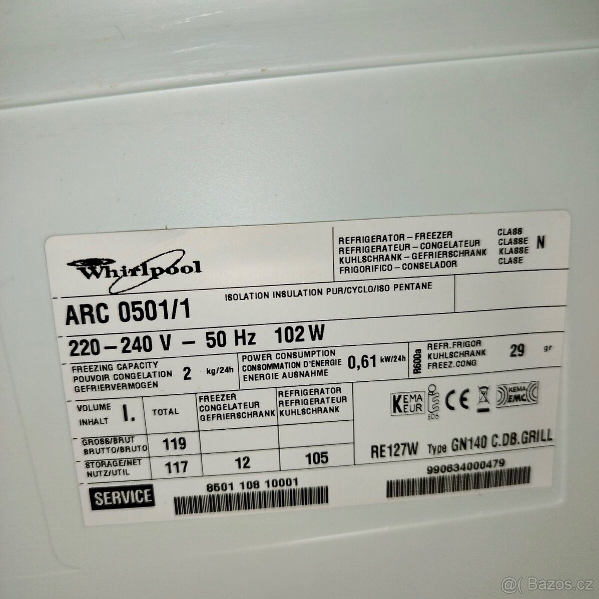 Whirlpool ARC 0501/ - 4