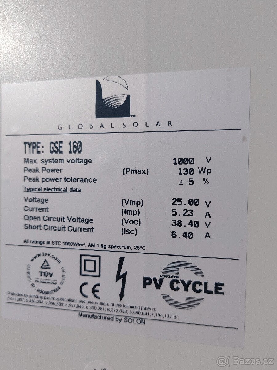 Solární panely GSE 160 - 4
