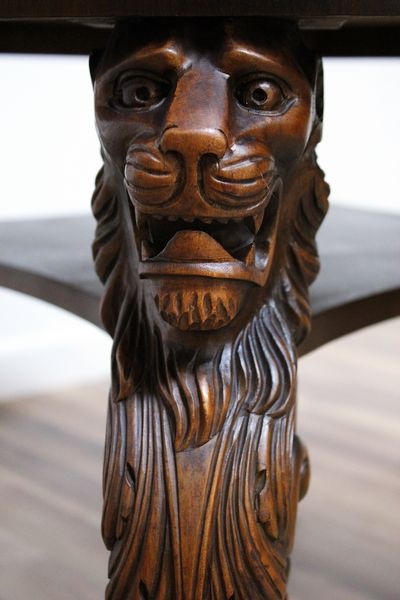 Starožitný neorenesanční konferenční stůl - 4