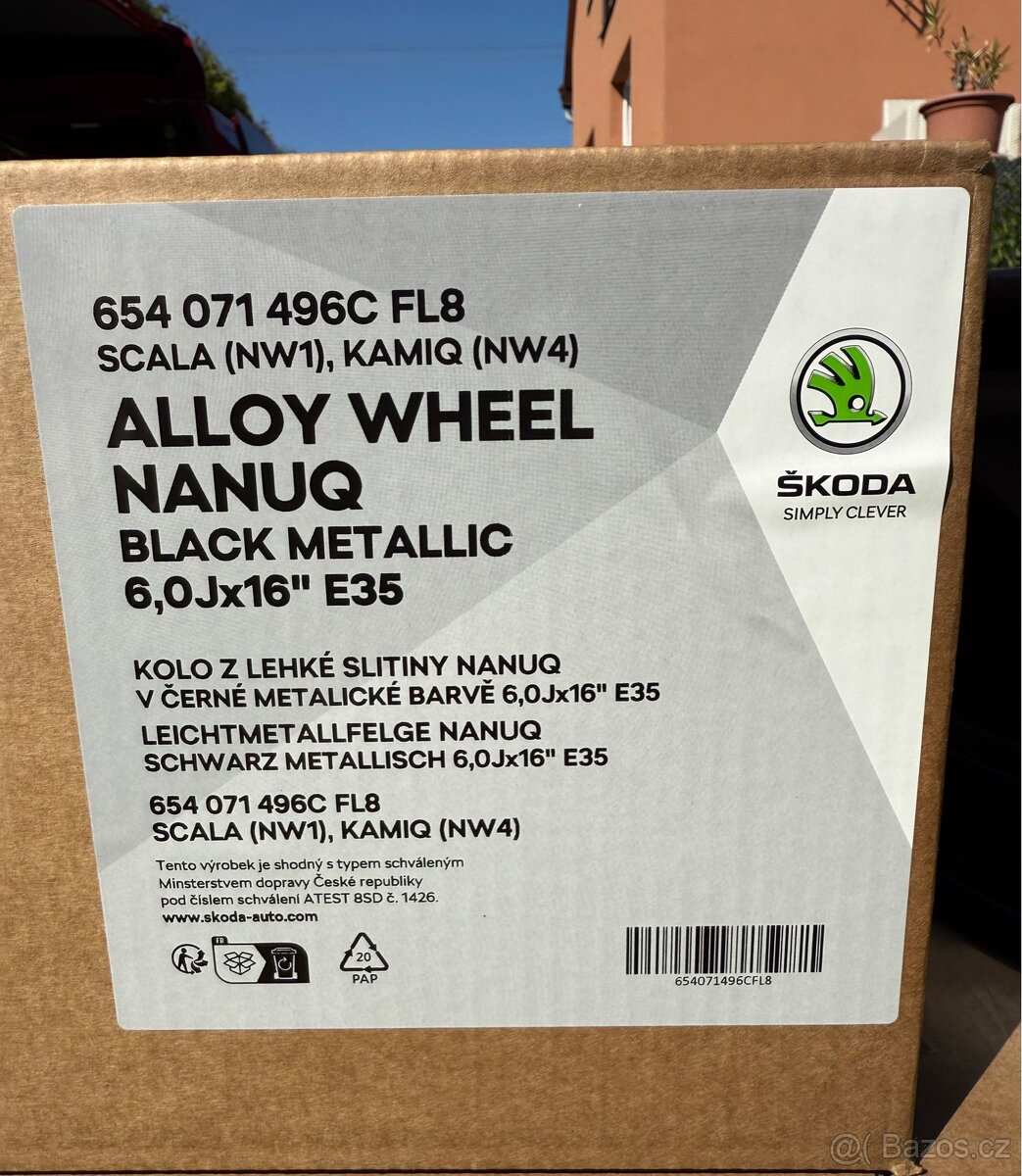 🛞Alu kola Škoda Nanuq 16” Scala, Kamiq 5x100 - 4