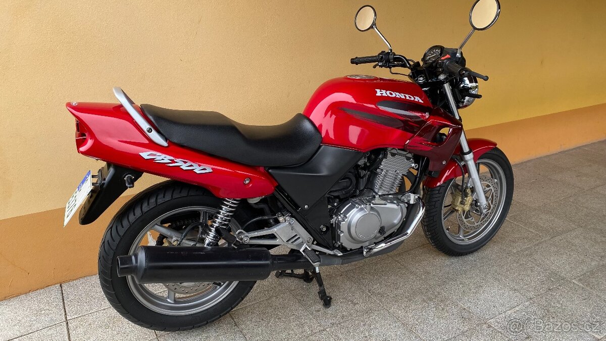 Honda CB 500 / po servisu / 25kW / 2x klíč / hezký stav - 4
