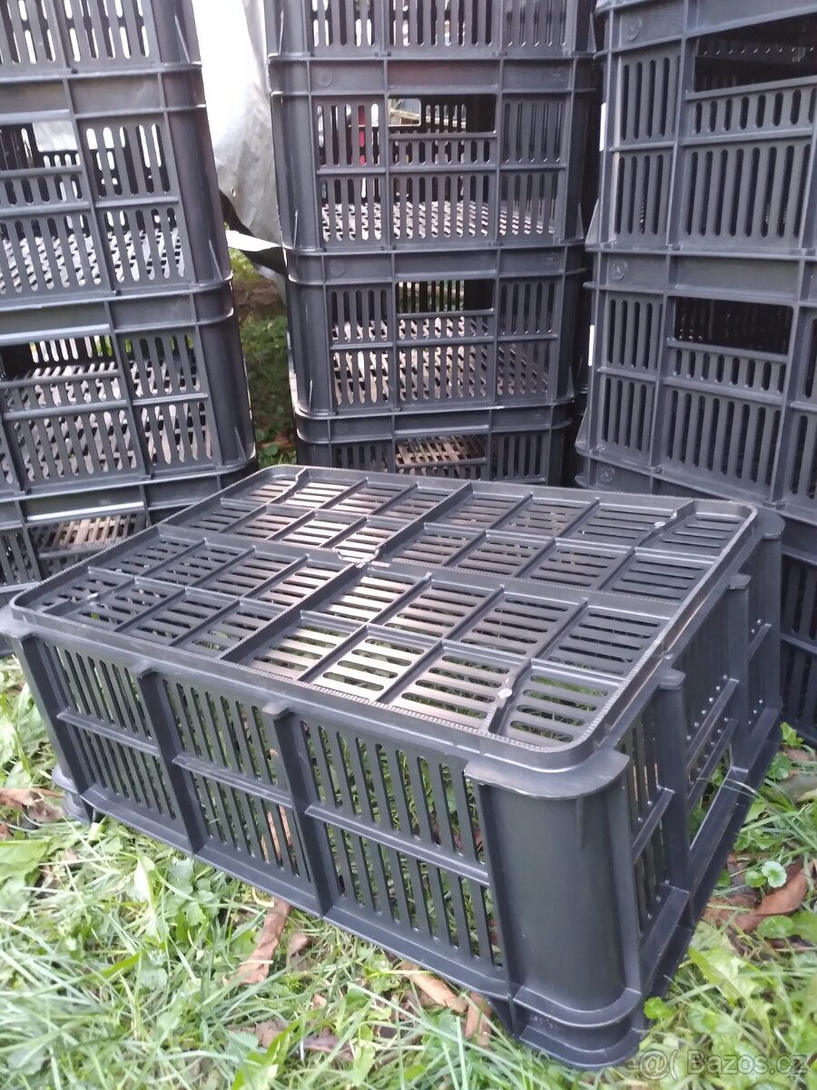 Plastové přepravky černé OZ 600x400x220 - 4