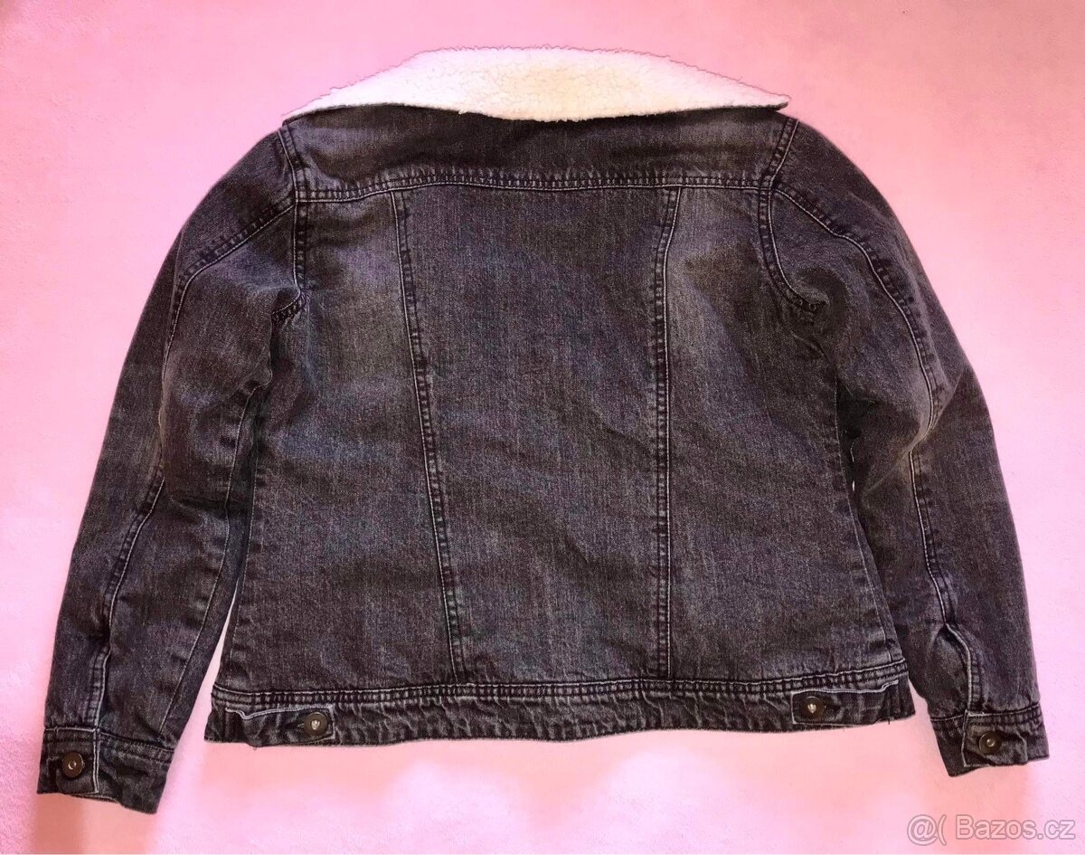Džínová bunda s kožíškem - 4