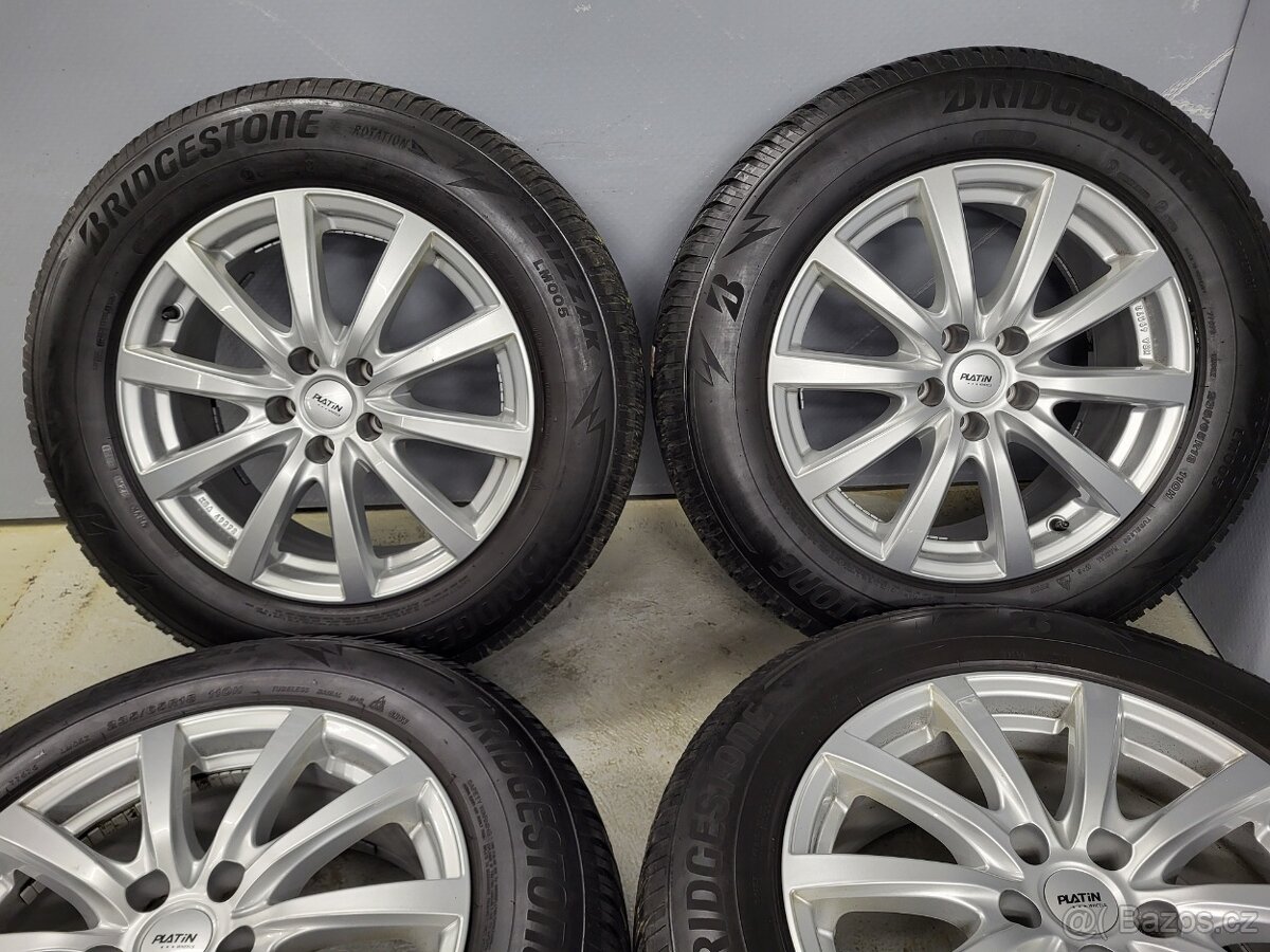 Alu kola 18" Platin 5x112 Touareg Audi Q7 zimní pneu 6-7mm - 4